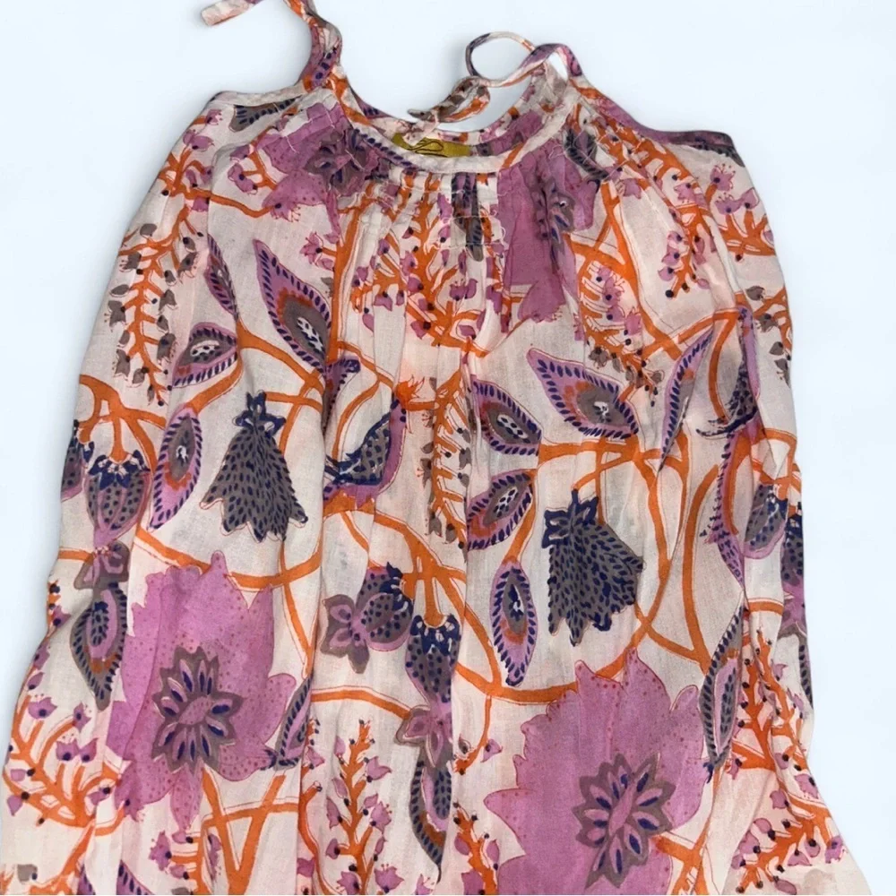 Roberta Roller Rabbit Purple and Orange Floral Dress